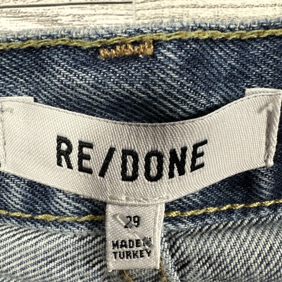 RE/DONE 90s High Rise Loose Jeans Organic Cotton Sz 29 Distressed Button Fly NWT - Picture 7 of 16